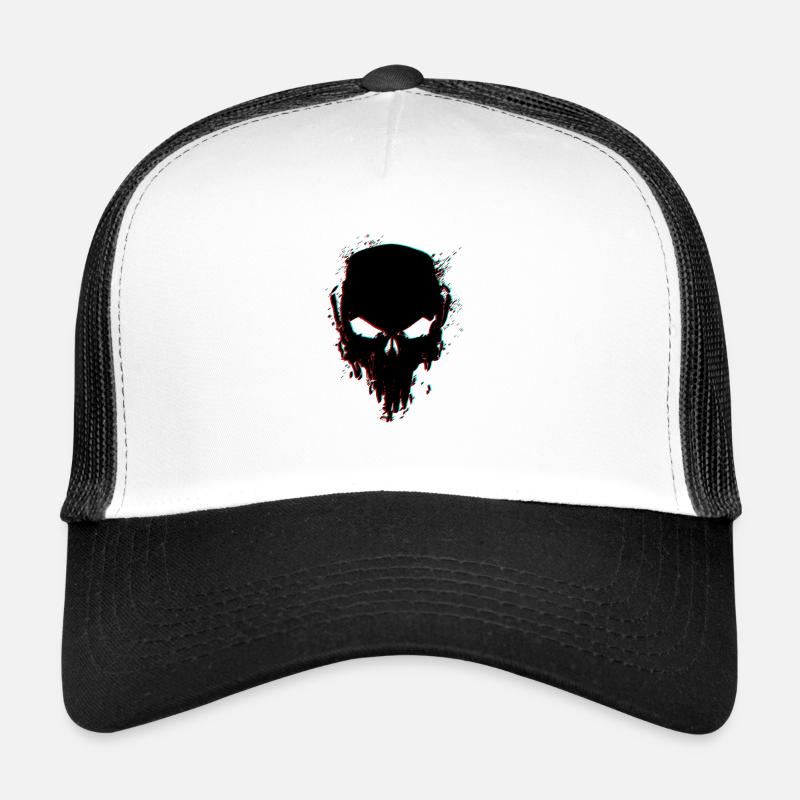 confusing skull Trucker Cap