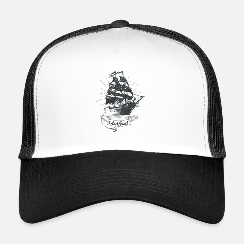 navigation à voile - Casquette trucker  - blanc/noir