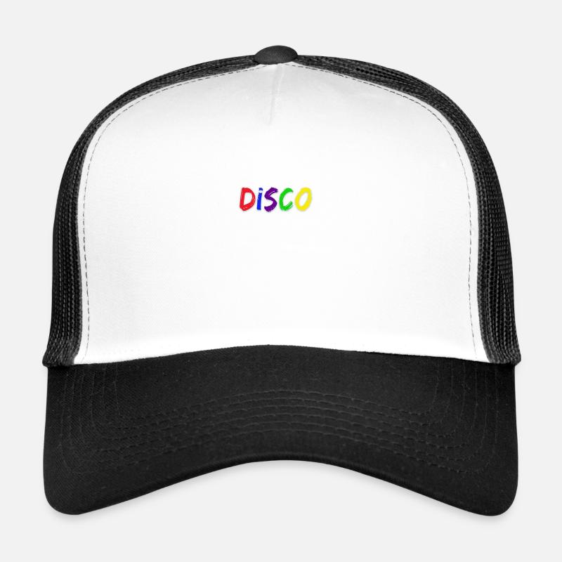 Disco - Trucker Cap - white/black