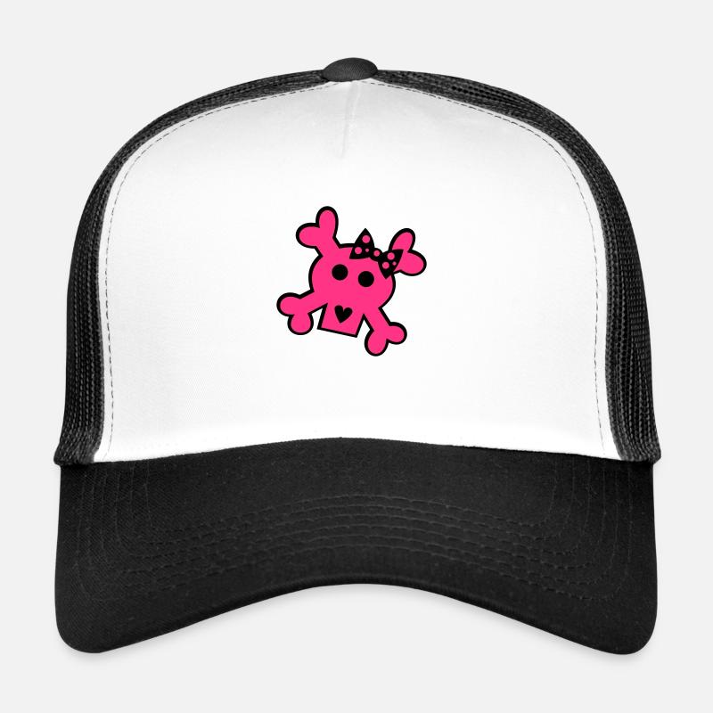 Tee - Dame - Skull - Crâne Casquette trucker 