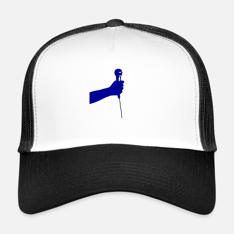 microphone (bleu) Casquette trucker 