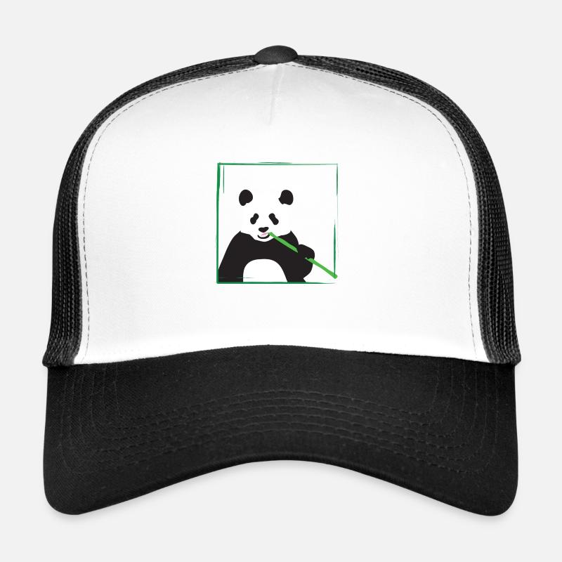 panda - Trucker Cap - Weiß/Schwarz