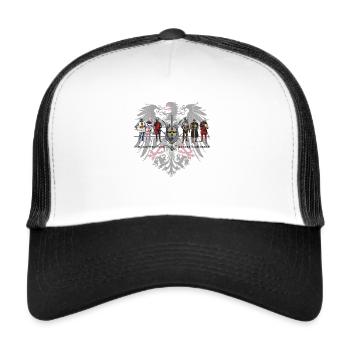 DO-Brüder Adler mL - Trucker Cap - Weiß/Schwarz - Vorne