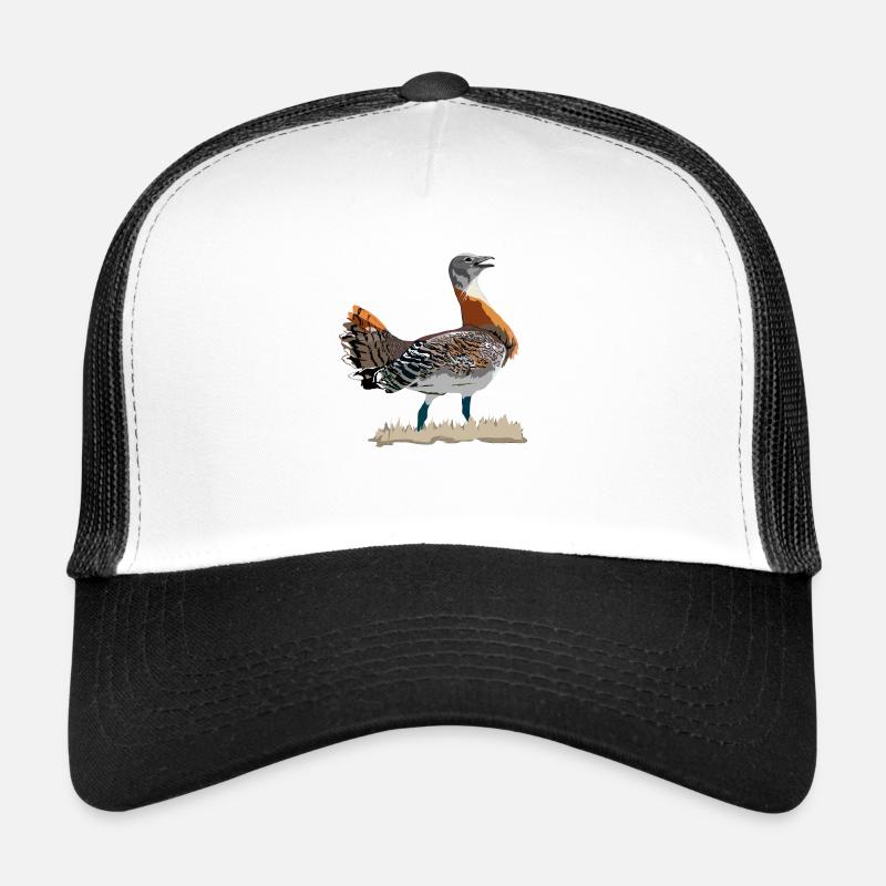 Großtrappe - Trucker Cap - Weiß/Schwarz