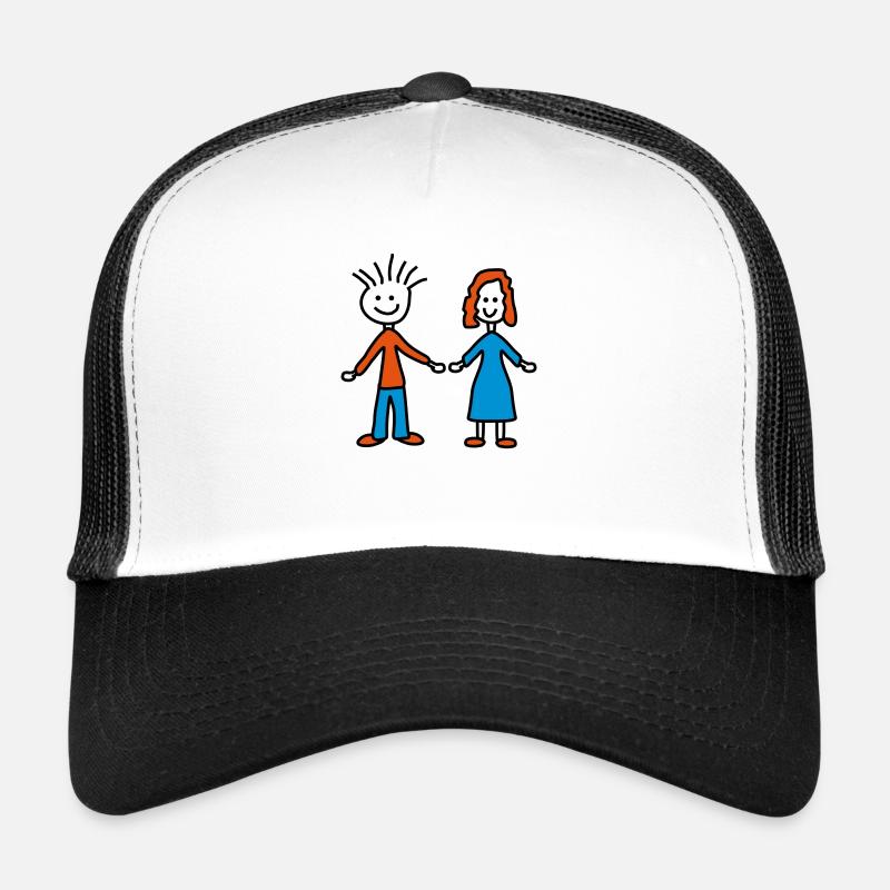 couple Casquette trucker 