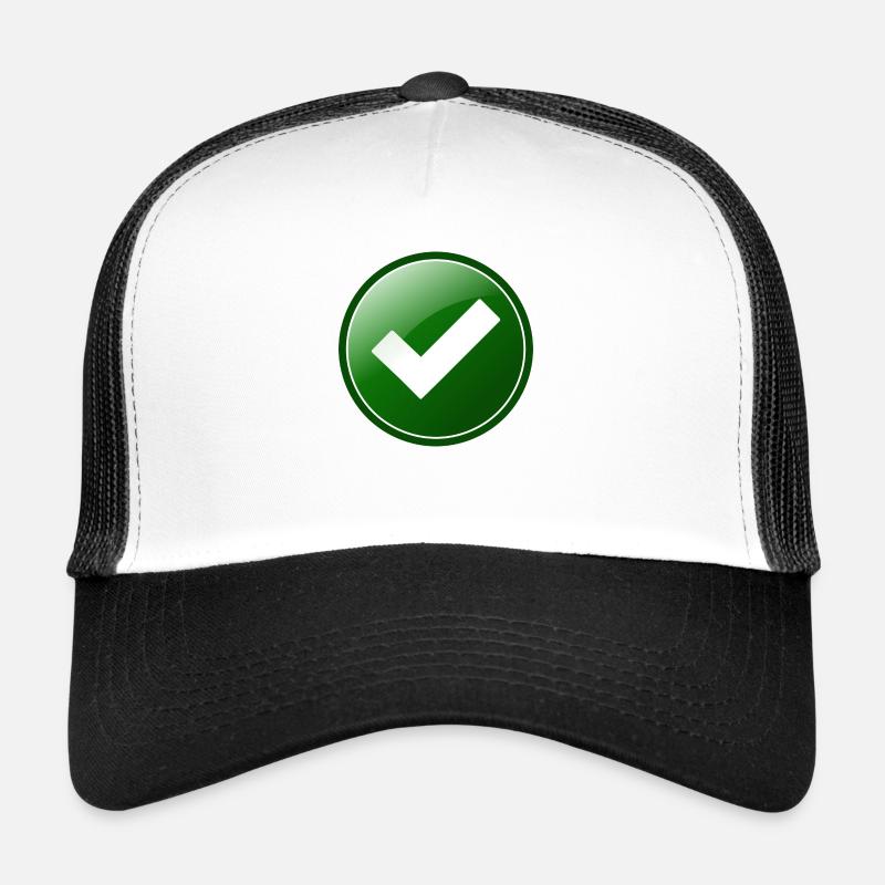 ok - Casquette trucker  - blanc/noir