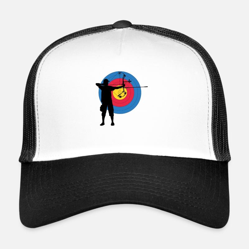 ArcLab CompoundTargetArcher - Casquette trucker  - blanc/noir