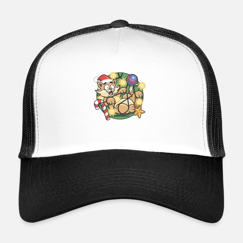 Christmas Cat Trucker Cap