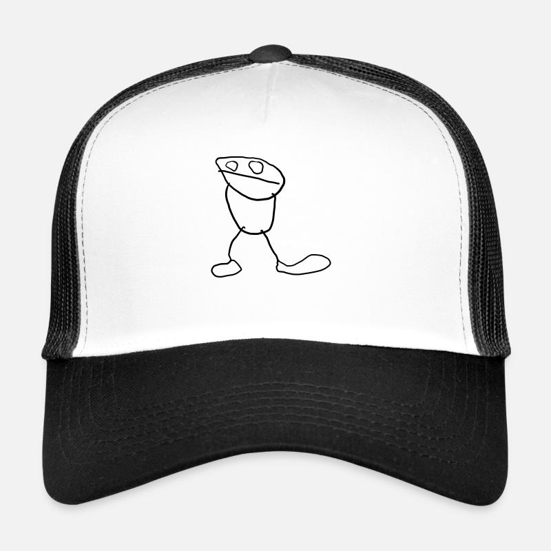 Männchen (by Linus) - Trucker Cap - Weiß/Schwarz