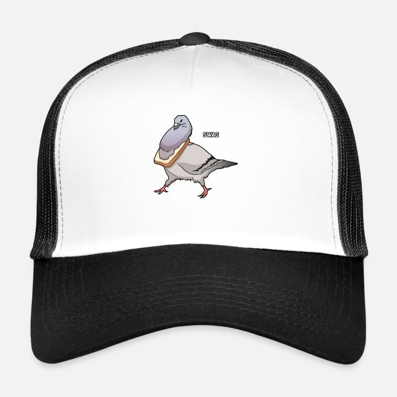 Swag Taube - Trucker Cap - Weiß/Schwarz