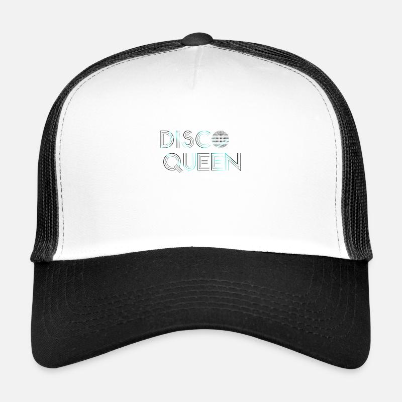 Disco Queen Neon Blue Trucker Cap