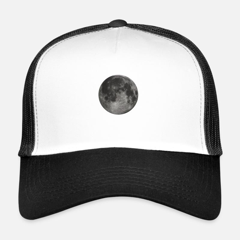 Leuchtenden Vollmond - Trucker Cap - Weiß/Schwarz