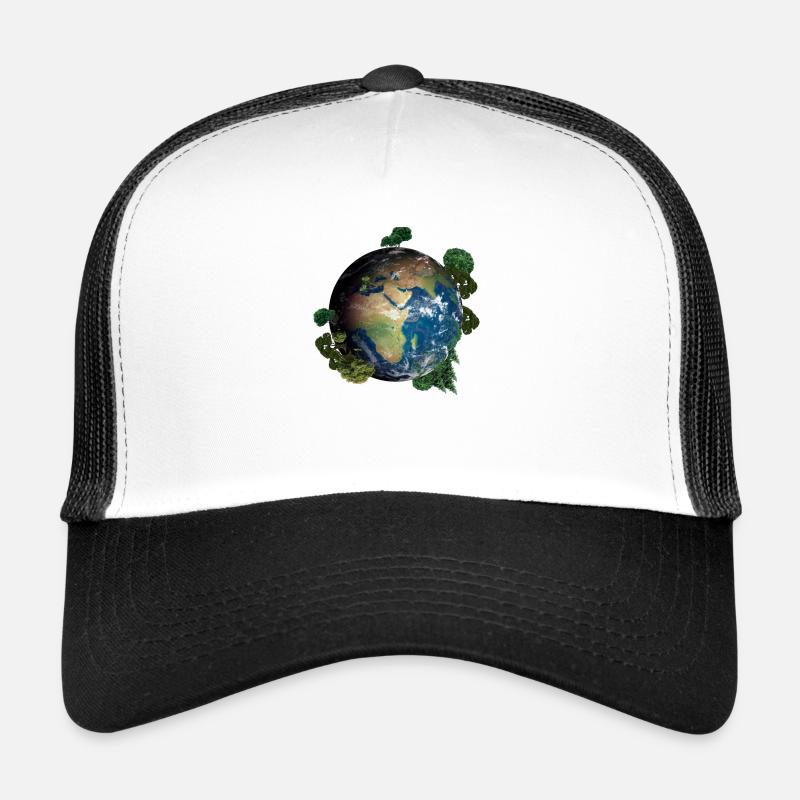 Wald der Erde - Trucker Cap - Weiß/Schwarz