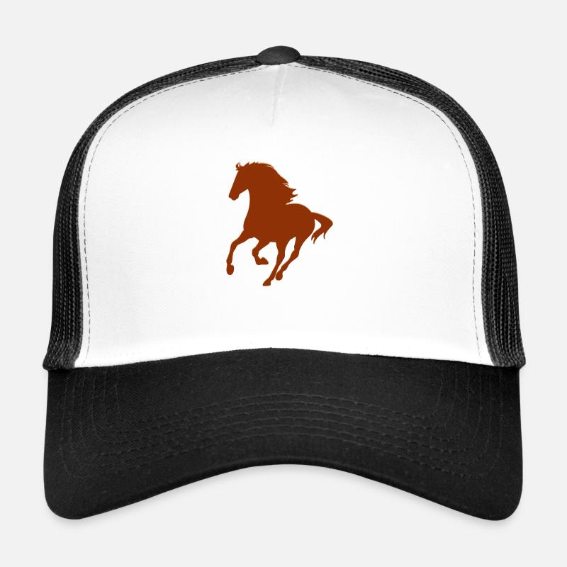 Real Horse - Trucker Cap - white/black