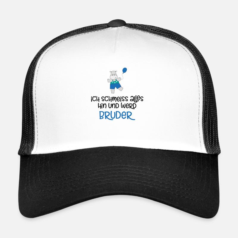 Bruder - Trucker Cap - Weiß/Schwarz