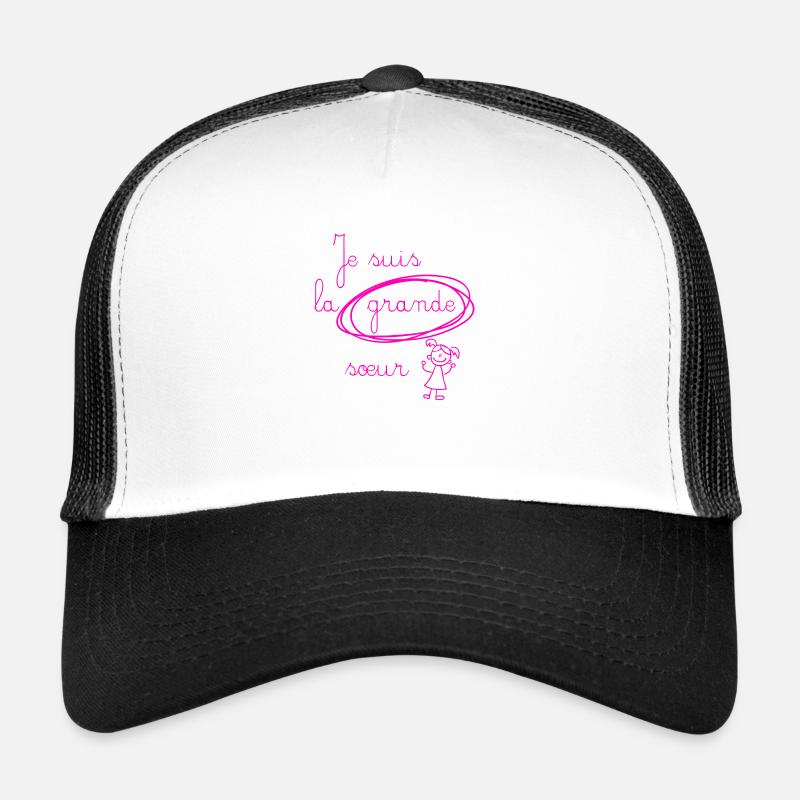 Je suis la grande soeur - version rose Casquette trucker 