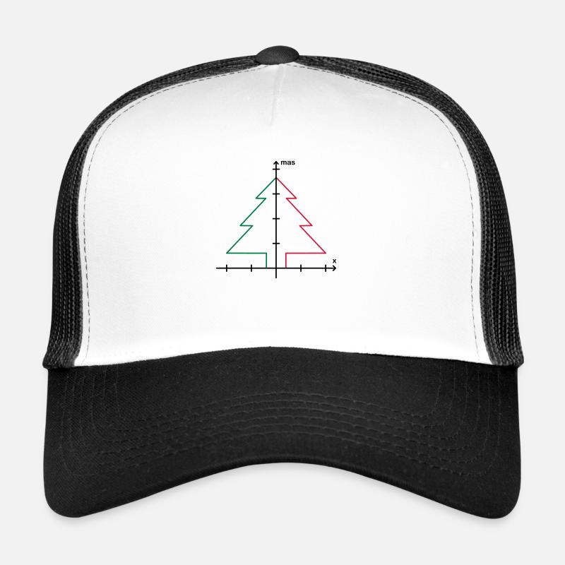 Mathe XMas Weihnachten - Trucker Cap - Weiß/Schwarz
