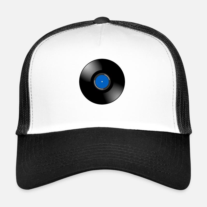 Schallplatte - Trucker Cap - Weiß/Schwarz