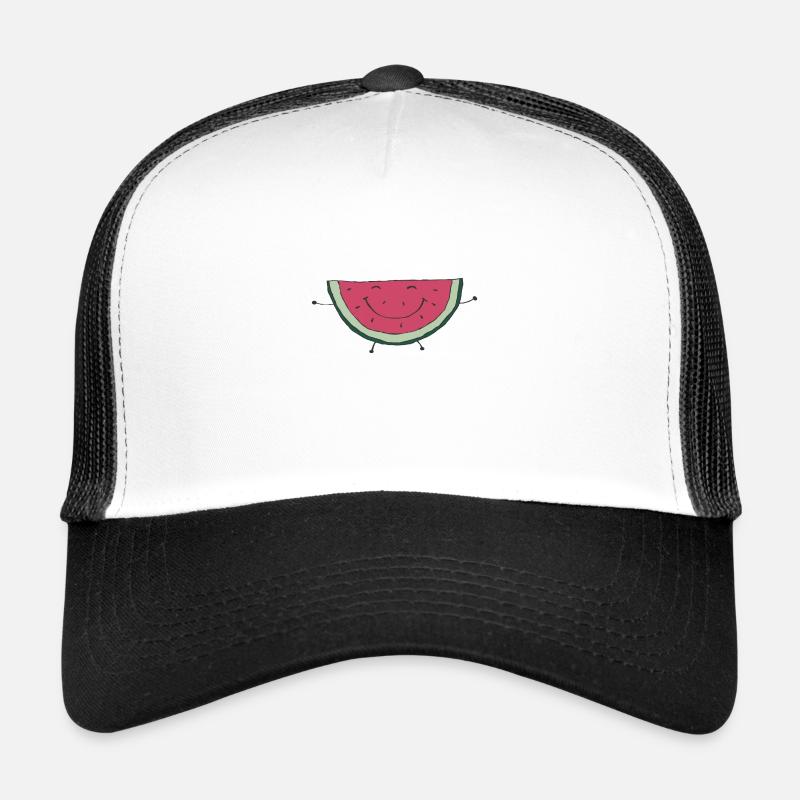 watermelon - Trucker Cap - white/black