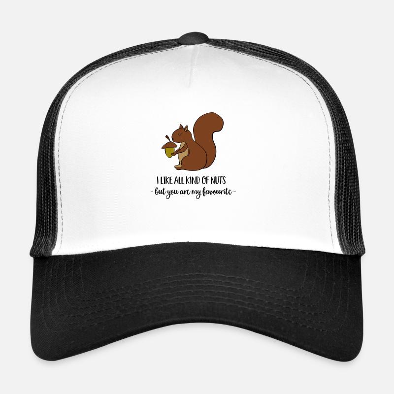 Eichhörnchen - Trucker Cap - Weiß/Schwarz