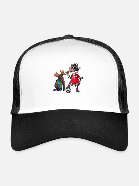 Schweiz Schweden - Trucker Cap - Weiß/Schwarz