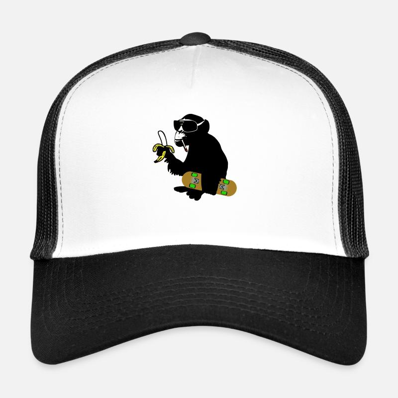 skateboard monkey Trucker Cap