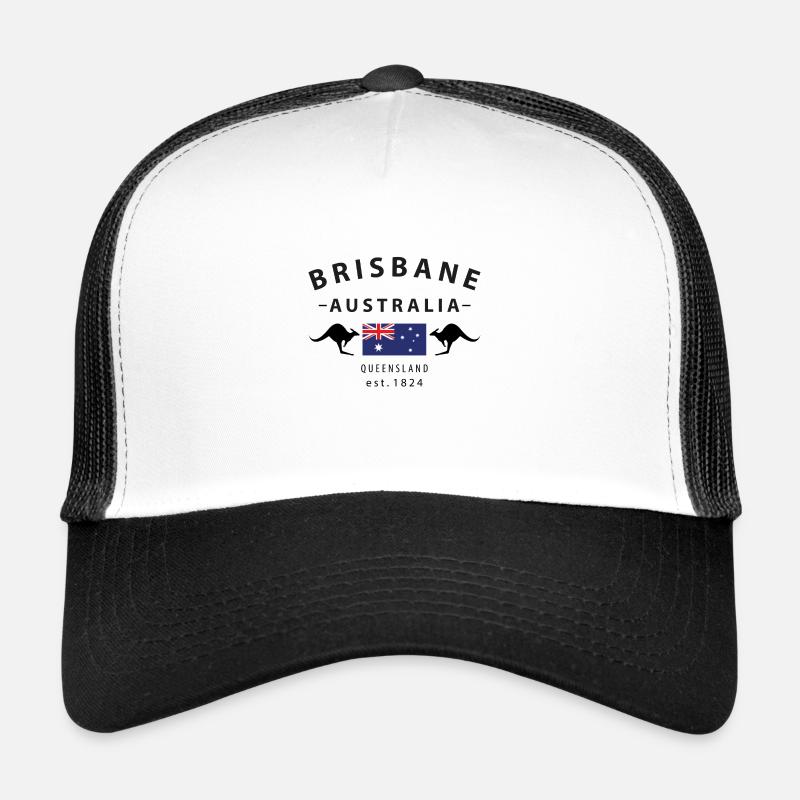 Brisbane - Trucker Cap - white/black