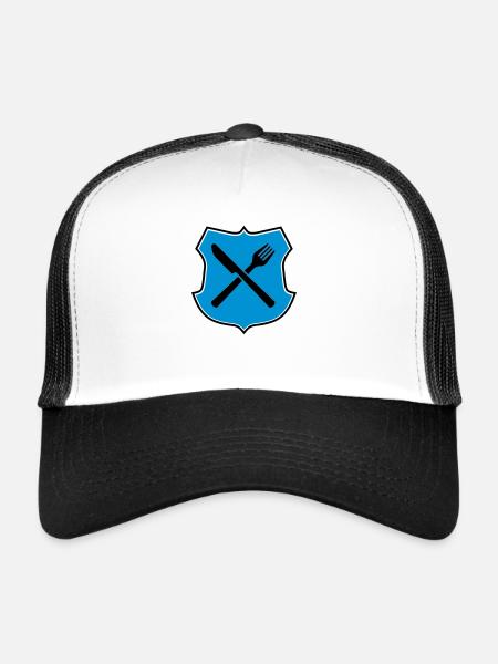 eat - Trucker Cap - white/black - Front