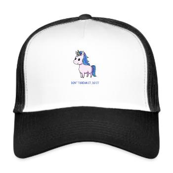 Faites-le licorne - Casquette trucker  - blanc/noir - Devant