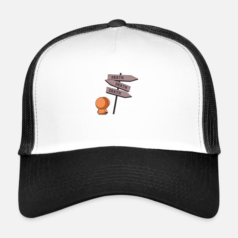 Deathtiny - Trucker Cap - Weiß/Schwarz