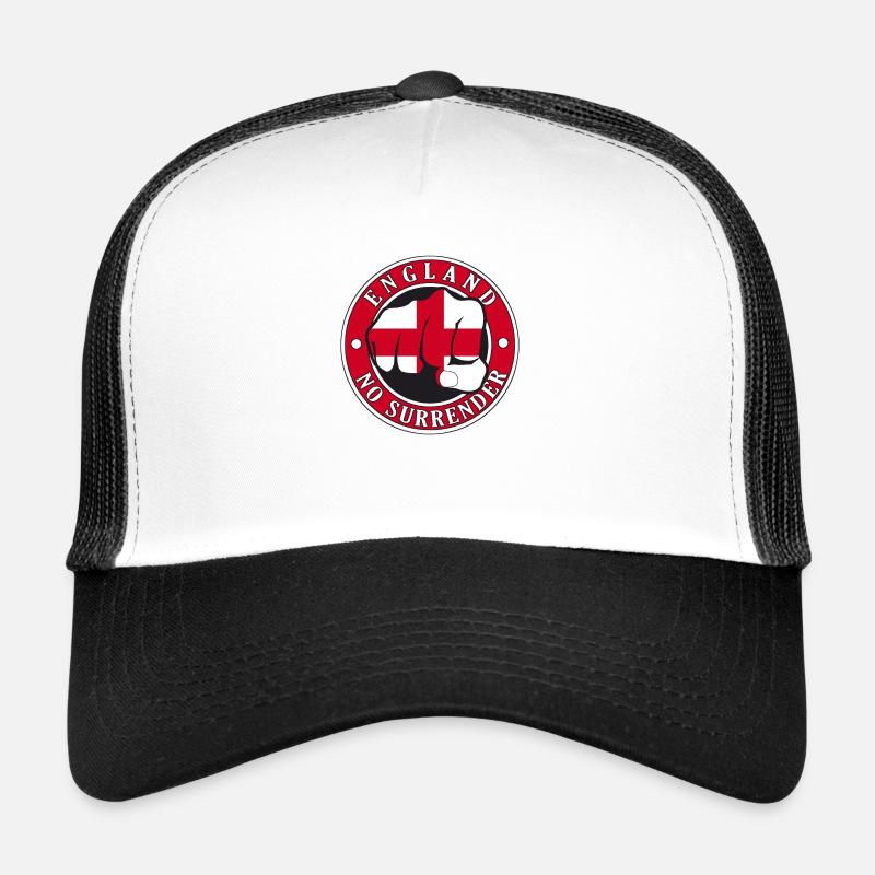 England "No Surrender" Fist - Trucker Cap - white/black