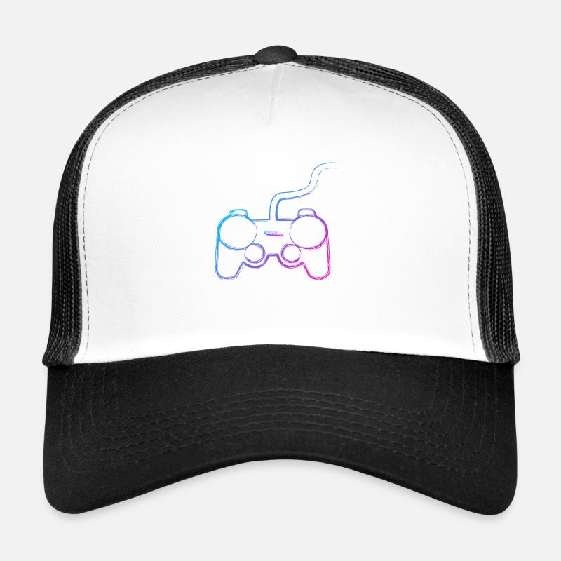 Contrôleur Graffiti - Casquette trucker  - blanc/noir
