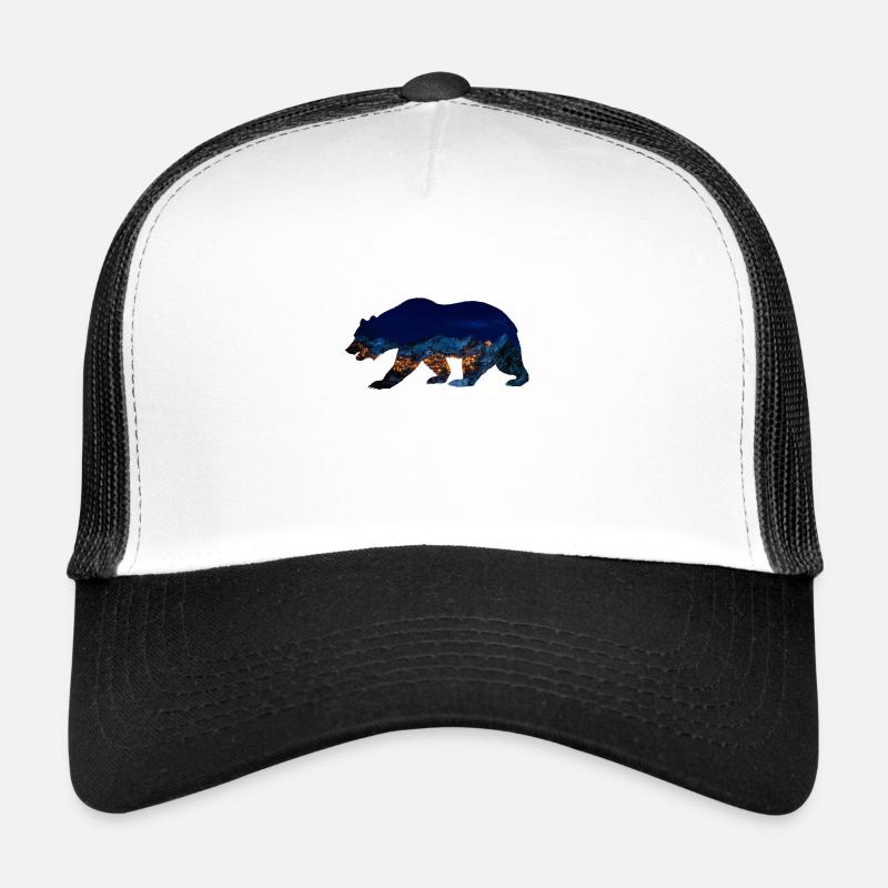 porter - Casquette trucker  - blanc/noir