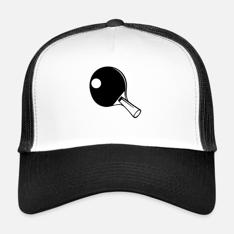 Tischtennis Schläger - Trucker Cap - Weiß/Schwarz