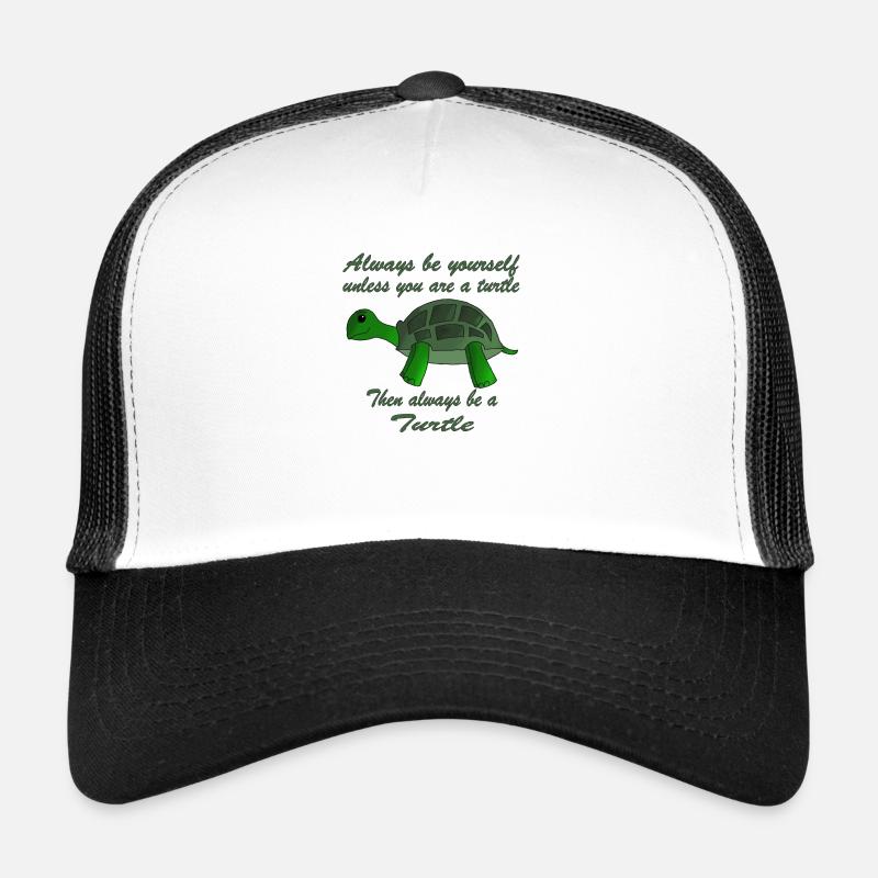 Always be a Turtle | turtle - Trucker Cap - white/black