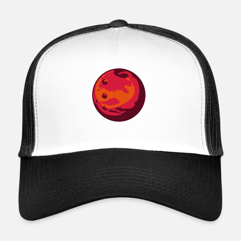 mars planète rouge système solaire univers cercle rond Casquette trucker 
