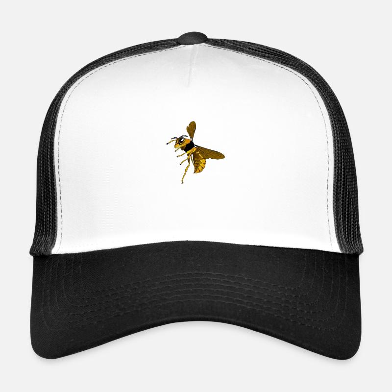 guêpe - Casquette trucker  - blanc/noir