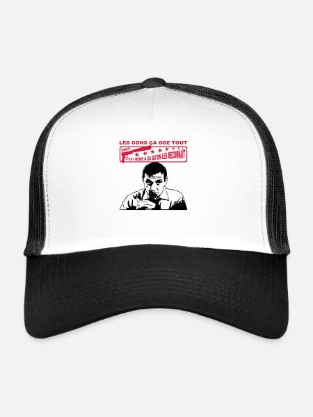 les cons ça ose tout 1963 lino ventura - Casquette trucker  - blanc/noir - Devant
