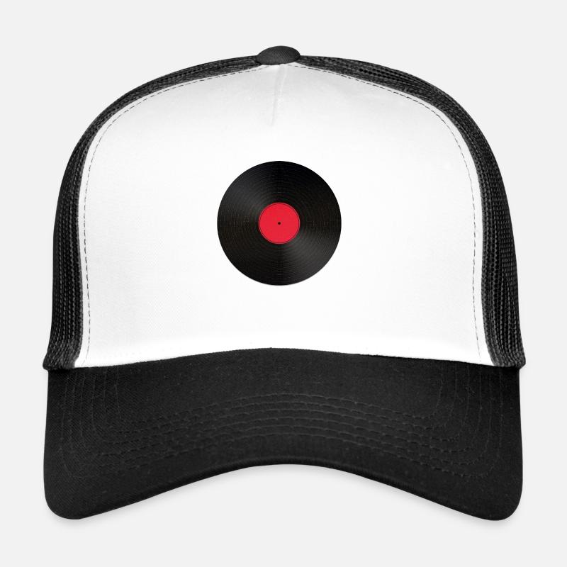 Schallplatte - Trucker Cap - Weiß/Schwarz