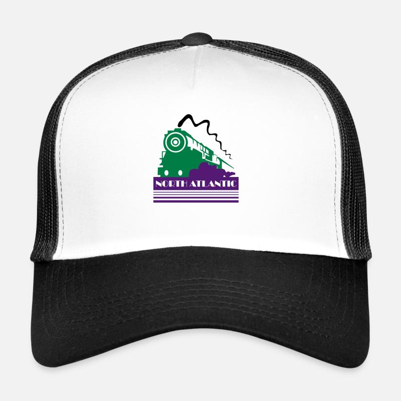North Atlantic Art Deco Railway - Trucker Cap - white/black