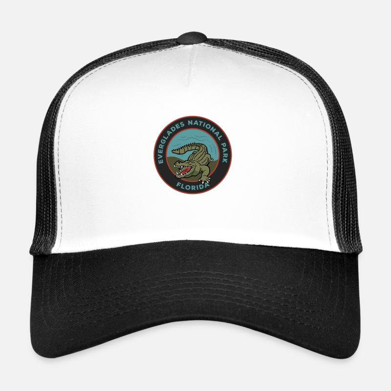 Everglades National Park - Trucker Cap - white/black