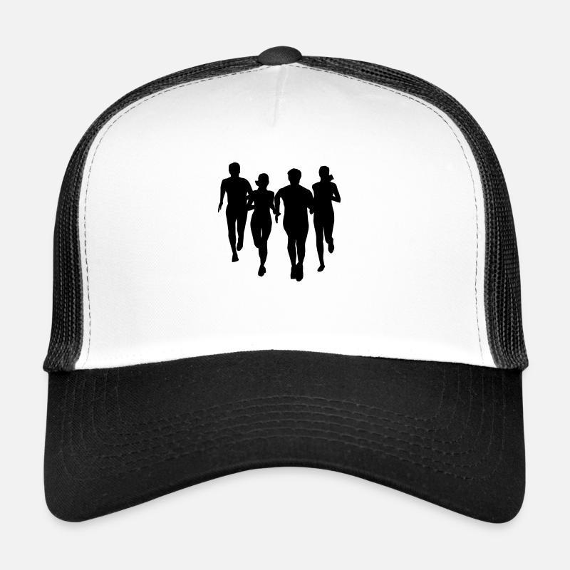 run, running - people running Trucker Cap