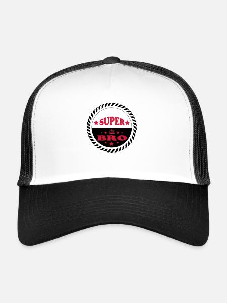 Super bro 111 - Trucker Cap - white/black