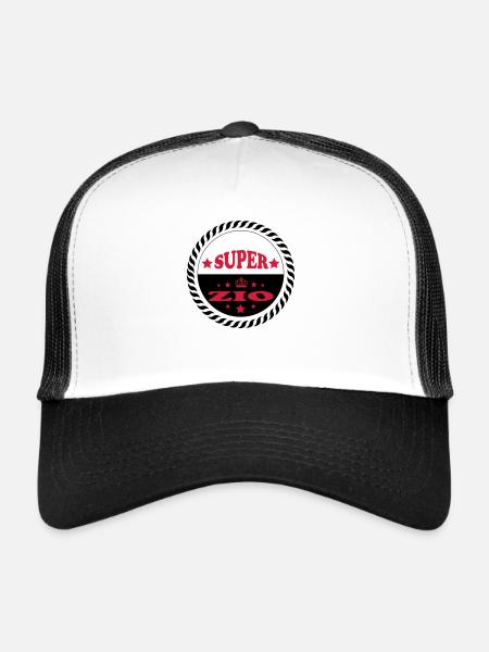 Super zio - Trucker Cap - white/black - Front
