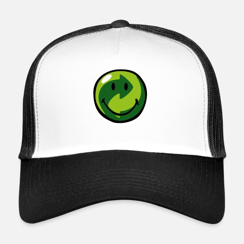 Smiley Recyclable - Trucker Cap - Weiß/Schwarz