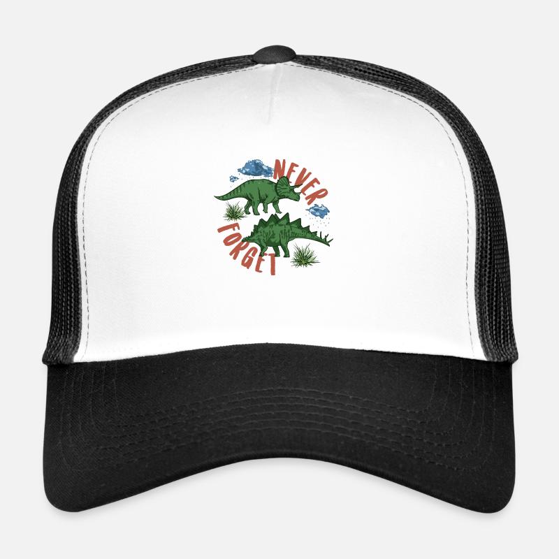Never Forget! - Trucker Cap - Weiß/Schwarz