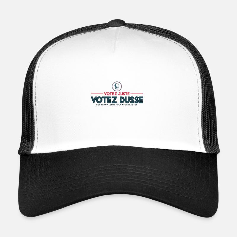 Votez Dusse - Casquette trucker  - blanc/noir