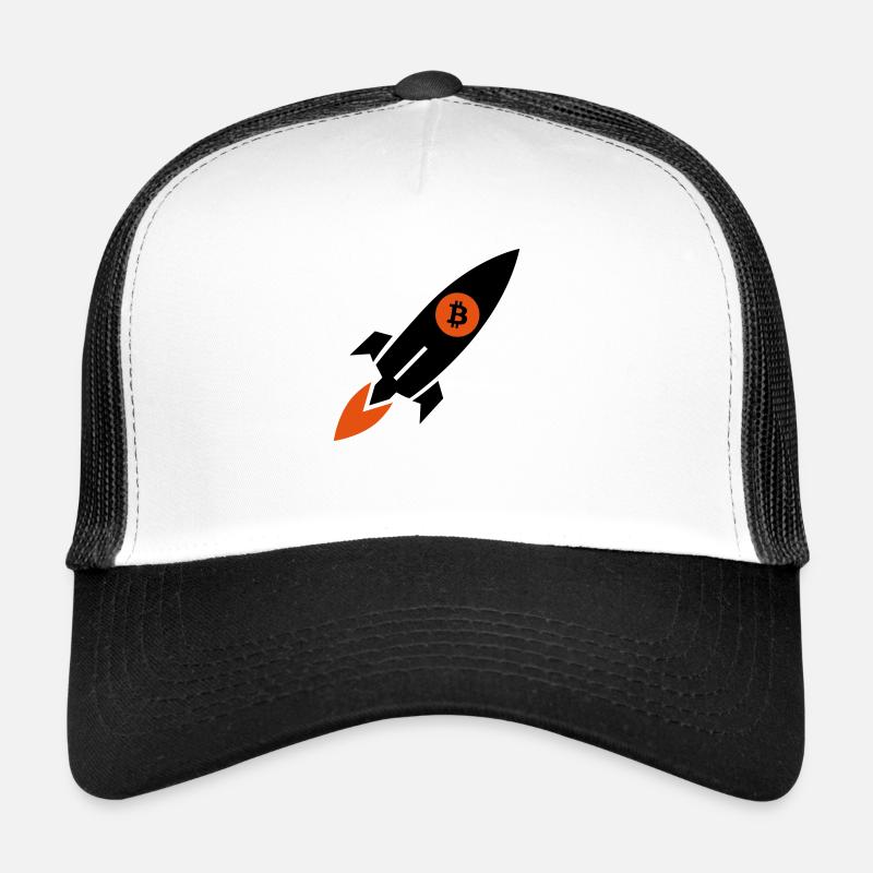 bitcoin to the moon - Trucker Cap - Weiß/Schwarz