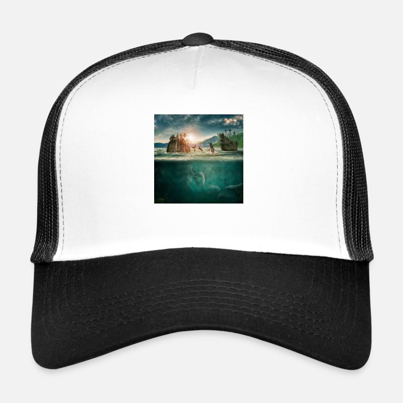 Underwater world of imagination Trucker Cap