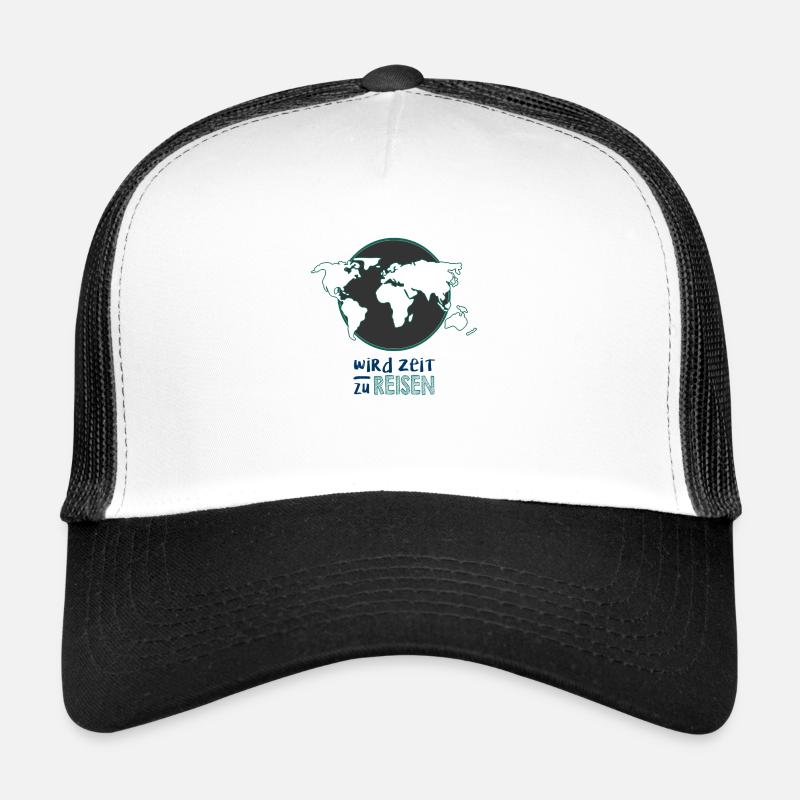 wird Zeit zu reisen Logo Trucker Cap